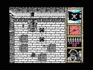 Black Beard (MSX) screenshot: You have to beat Red Beard's pirates