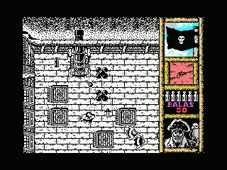 Black Beard (MSX) screenshot: Find the cabin of Red Beard for the map