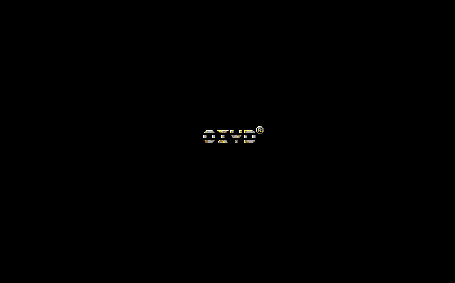 Oxyd (DOS) screenshot: The title screen, plain and simple