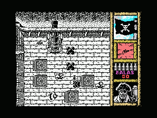 Black Beard (MSX) screenshot: Look for items that can be picked up