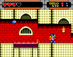 Wonder Boy in Monster World (SEGA Master System) screenshot: Too bad she's a liar