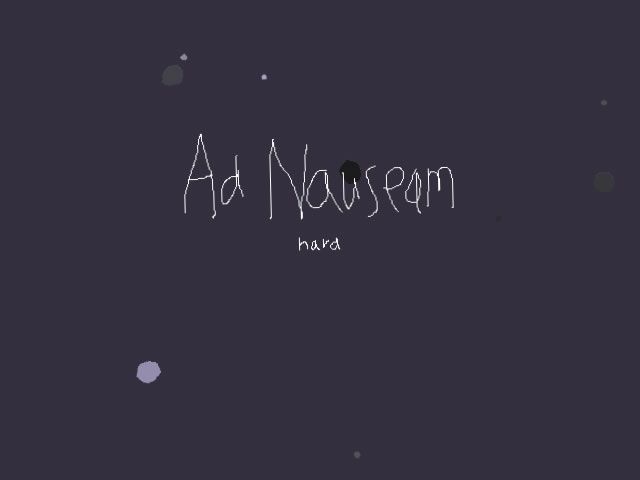 Ad Nauseam 2 (Windows) screenshot: Title screen with the difficulty selection