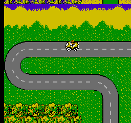 Who Framed Roger Rabbit (NES) screenshot: Strange Roads that twist for no reason but gameplay
