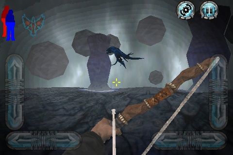 Prey Mobile 3D (iPhone) screenshot: Like in the main game, Tommy doesn't really die but instead enters the Spirit World.