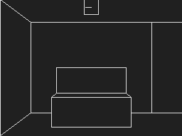 Acornsoft Games Pack 9 (Atom) screenshot: Taking the gold bar (Minotaur)