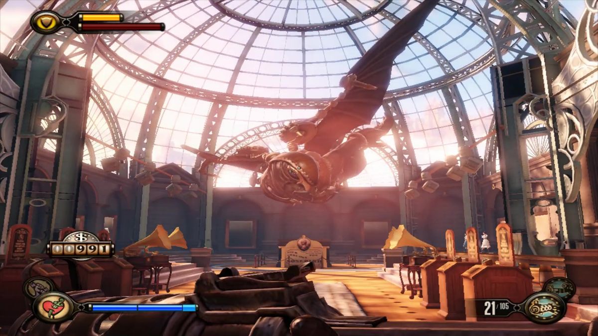 BioShock Infinite: Clash in the Clouds (Macintosh) screenshot: Shaping up nicely for the old trophy case