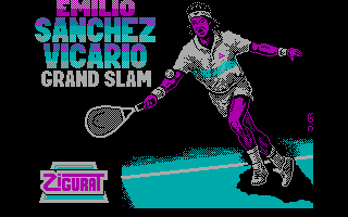 Emilio Sanchez Vicario Grand Slam (DOS) screenshot: Title screen