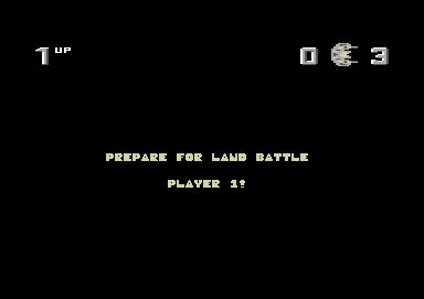 Psycastria (Commodore 64) screenshot: Prepare for land battle.