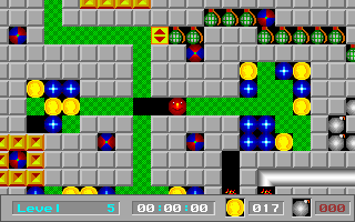 Rolling Jack (DOS) screenshot: Level 5
