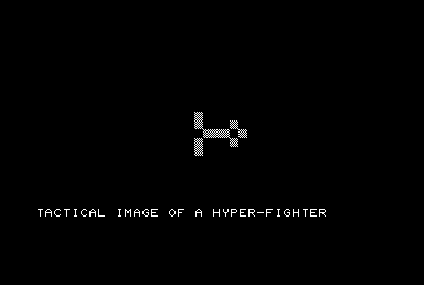 Conflict 2500 (Commodore PET/CBM) screenshot: Hyper-Fighter