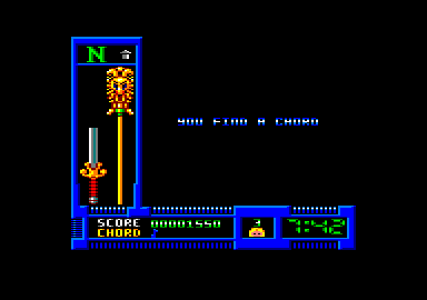 Masters of the Universe: The Movie (Amstrad CPC) screenshot: Just found a chord.