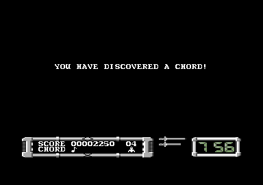Masters of the Universe: The Movie (Commodore 64) screenshot: Discovering a chord.