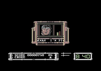 Masters of the Universe: The Movie (Commodore 64) screenshot: Incoming message from your companion Teela.
