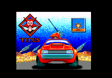 Fire and Forget (Amstrad CPC) screenshot: Title screen