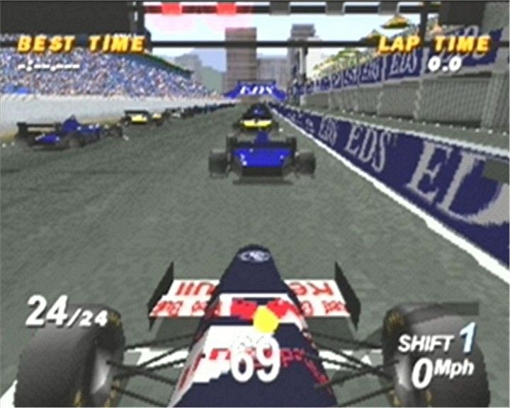 Formula 1 (PlayStation) screenshot: 2 Lights...