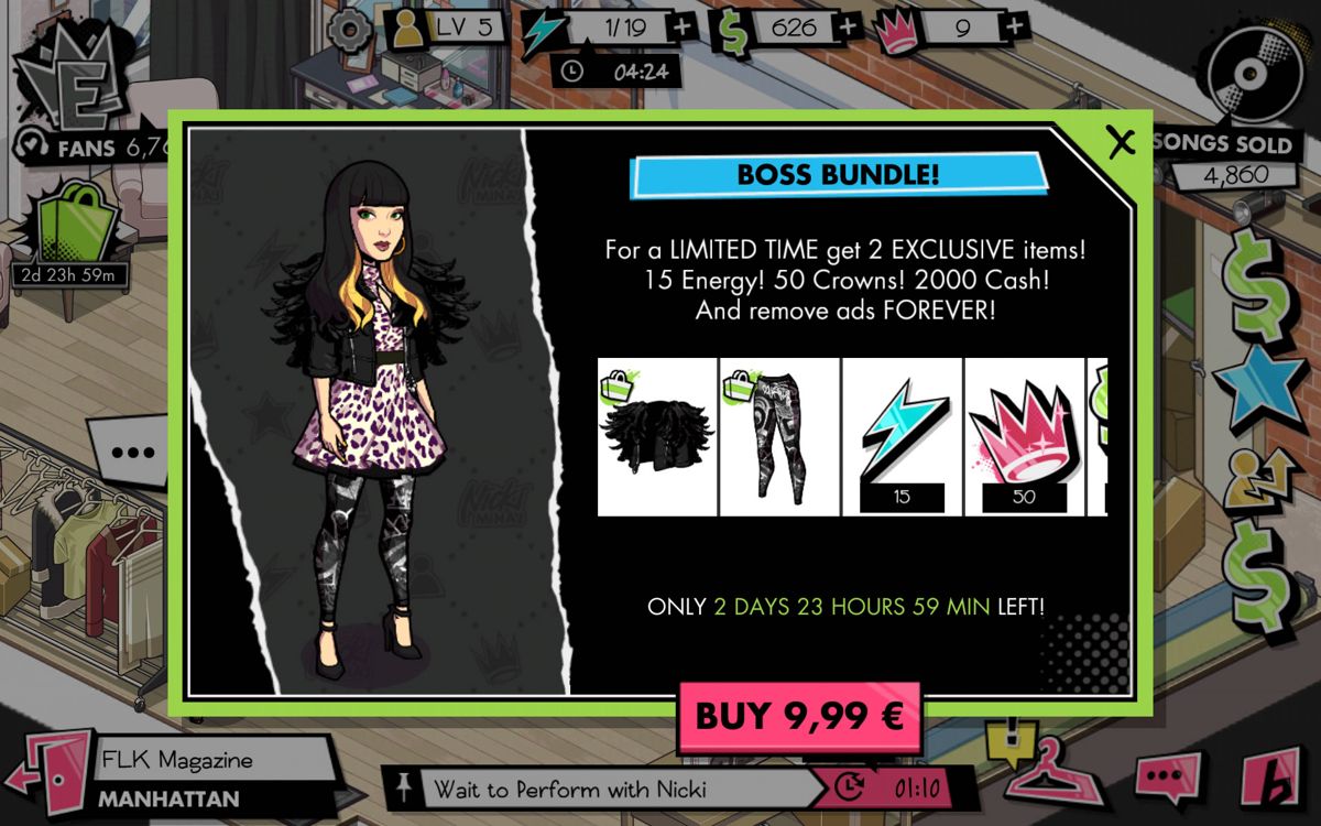 Nicki Minaj: The Empire (Android) screenshot: An offer