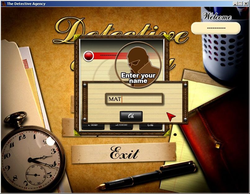 Detective Agency (Windows) screenshot: Creating player character