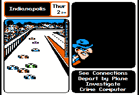 Where in the U.S.A. Is Carmen Sandiego? (Apple II) screenshot: A V. I. L. E. henchman!