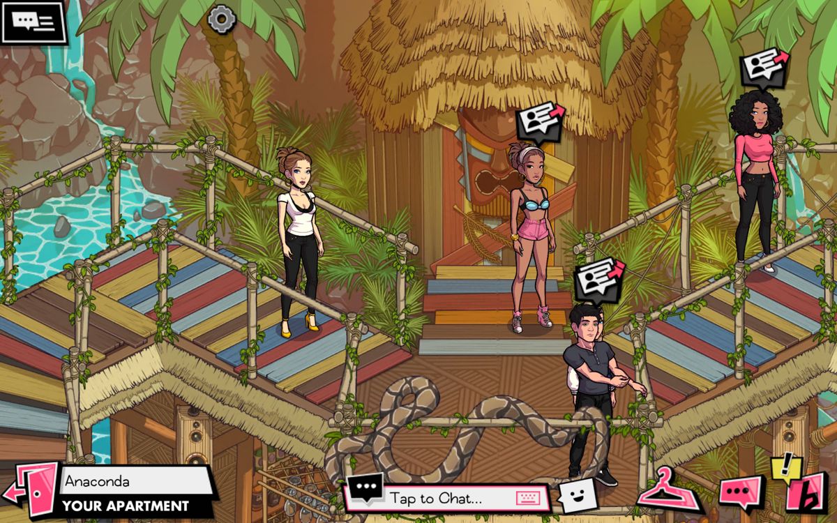 Nicki Minaj: The Empire (Android) screenshot: One of the chatrooms
