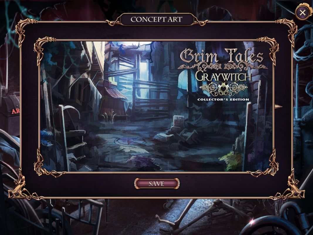 Grim Tales: Graywitch (Collector's Edition) (iPad) screenshot: Concept art 02