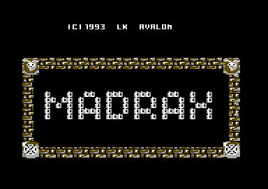 Madrax (Commodore 64) screenshot: Title screen