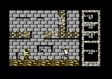Madrax (Commodore 64) screenshot: Beware of tossed balls, badguy!