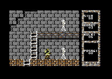 Madrax (Commodore 64) screenshot: Some undead baddies