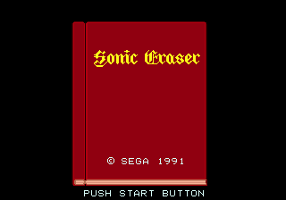 Sonic Eraser (Genesis) screenshot: Following that it merges with a book.