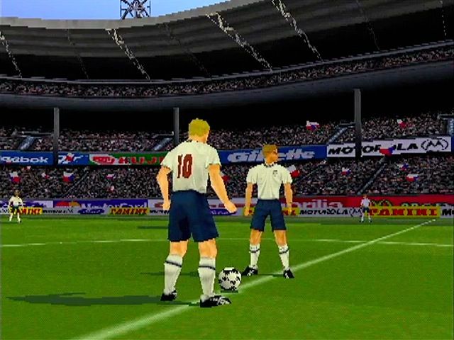 This Is Football (PlayStation) screenshot: Start of Match