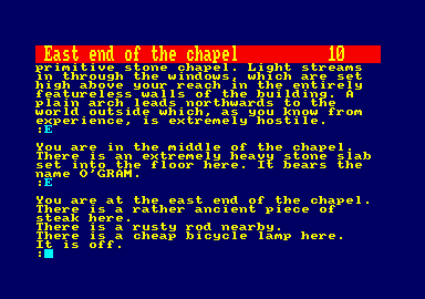 Kingdom of Hamil (Amstrad CPC) screenshot: Ooh, some stuff!