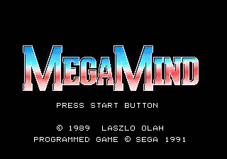 MegaMind (Genesis) screenshot: Title screen