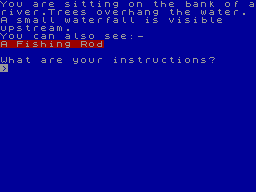 The Amulet (ZX Spectrum) screenshot: Gameplay screen