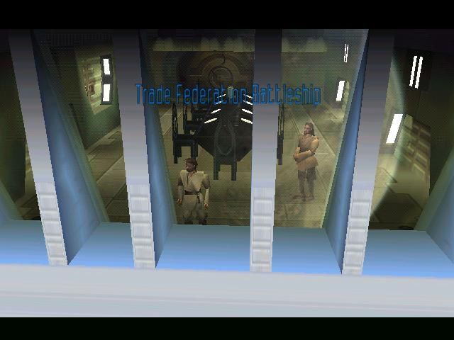Star Wars: Episode I - The Phantom Menace (Windows) screenshot: The beginning in a conference room