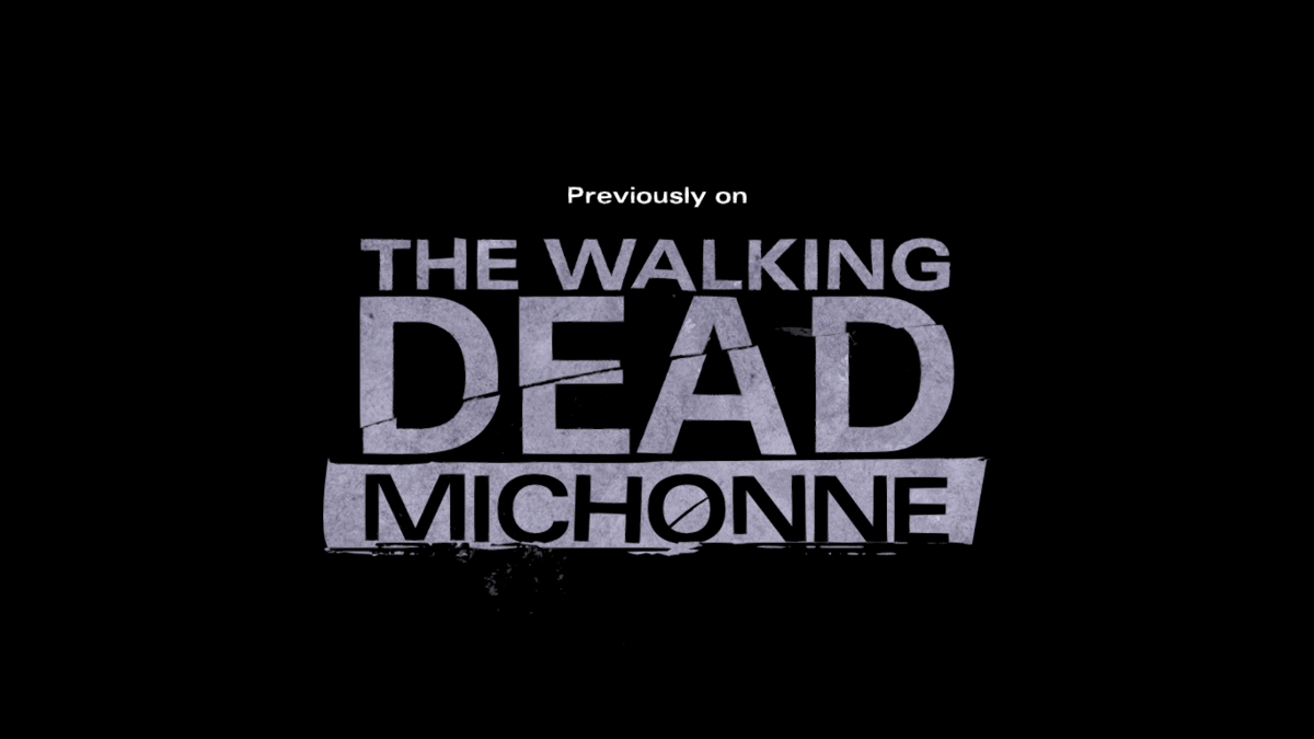 The Walking Dead: Michonne (Macintosh) screenshot: Episode 3 - Each episode opens with summary of your previous decisions