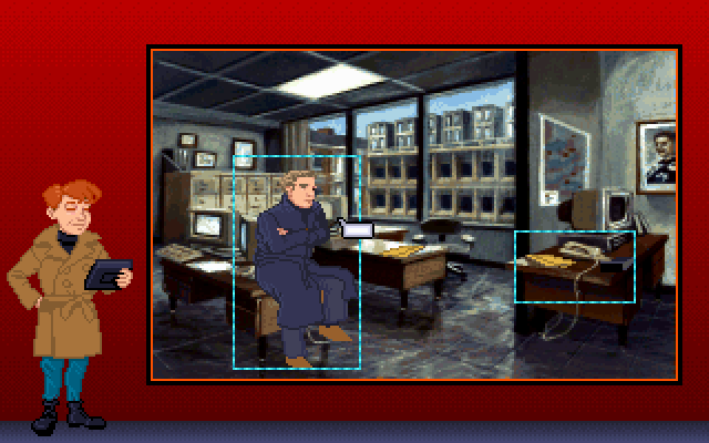 Eagle Eye Mysteries in London (DOS) screenshot: Scotland Yard