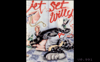 Jet Set Willy (DOS) screenshot: Title screen