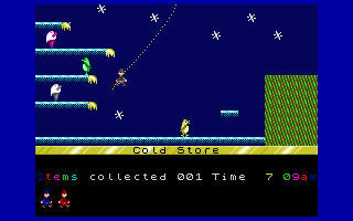 Jet Set Willy (DOS) screenshot: Cold store