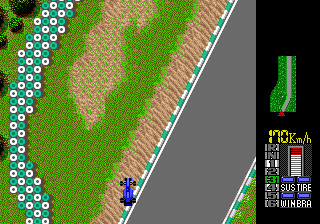 Screenshot of F1 Circus '91 (Genesis, 1991) - MobyGames