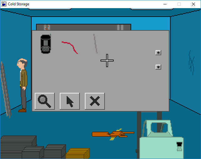 Cold Storage (Windows) screenshot: Selecting the item in inventory
