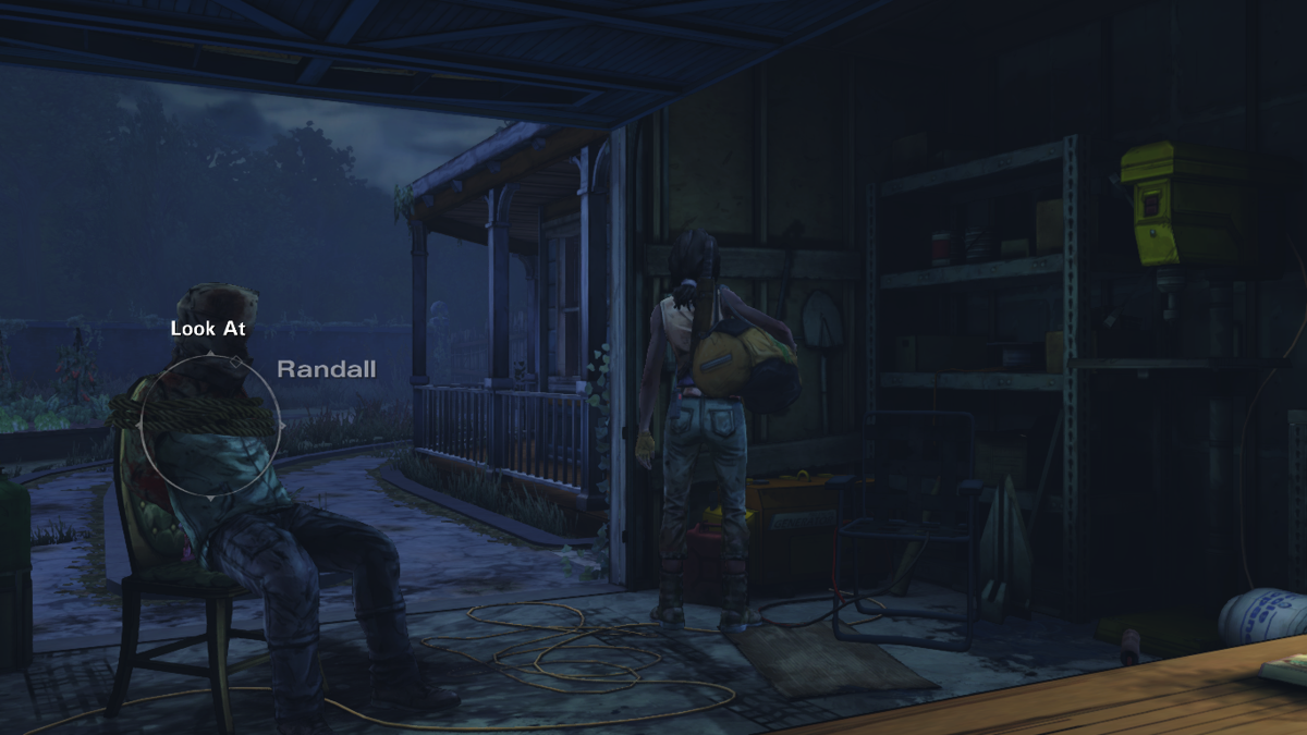 The Walking Dead: Michonne (Macintosh) screenshot: Episode 3 - In the garage