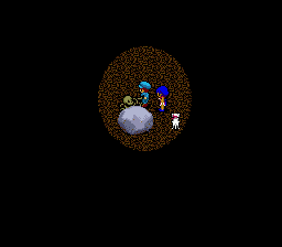 Fushigi no Umi no Nadia (Genesis) screenshot: A spooky location - dark cave