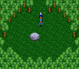 Fushigi no Umi no Nadia (Genesis) screenshot: A rock in a savannah