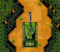 Ikari III: The Rescue (NES) screenshot: Your tank... about to blow up.