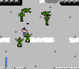 Ikari III: The Rescue (NES) screenshot: Are you guys throwing soldiers at me?!