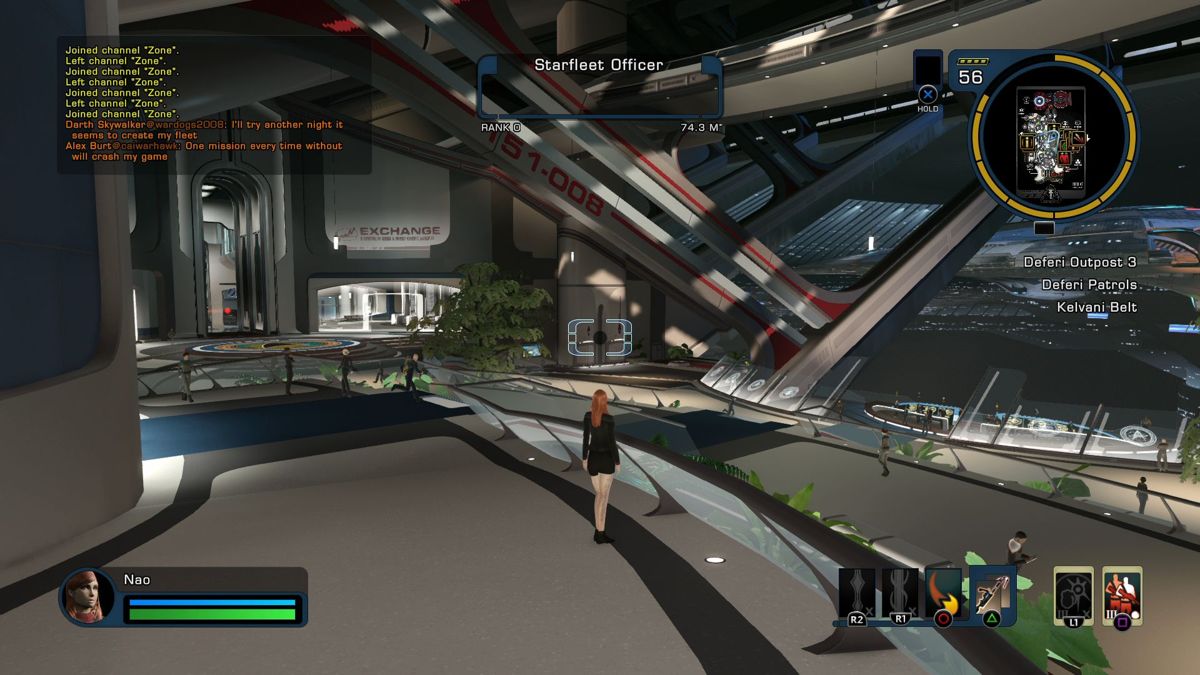 Star Trek Online (PlayStation 4) screenshot: Earth Spacedock