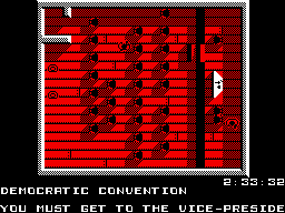 Knight Rider (ZX Spectrum) screenshot: Democratic Convention in Denver