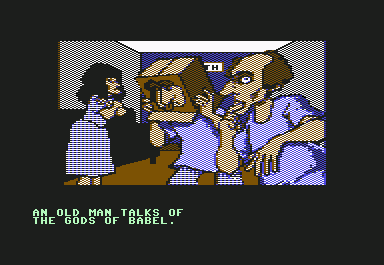 The Institute (Commodore 64) screenshot: The place has lots of odd patients