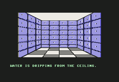 The Institute (Commodore 64) screenshot: Hmmm a padded room....this can't be good