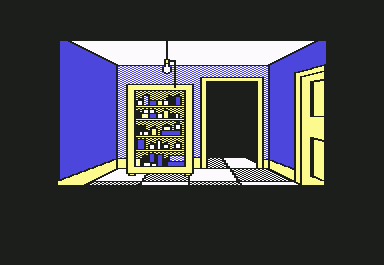 The Institute (Commodore 64) screenshot: Exploring rooms