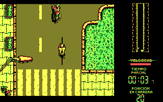 Perico Delgado Maillot Amarillo (DOS) screenshot: Sprint